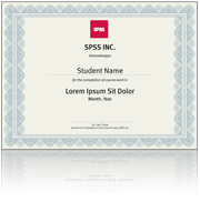 IBM SPSS Statistics University Certificate Program